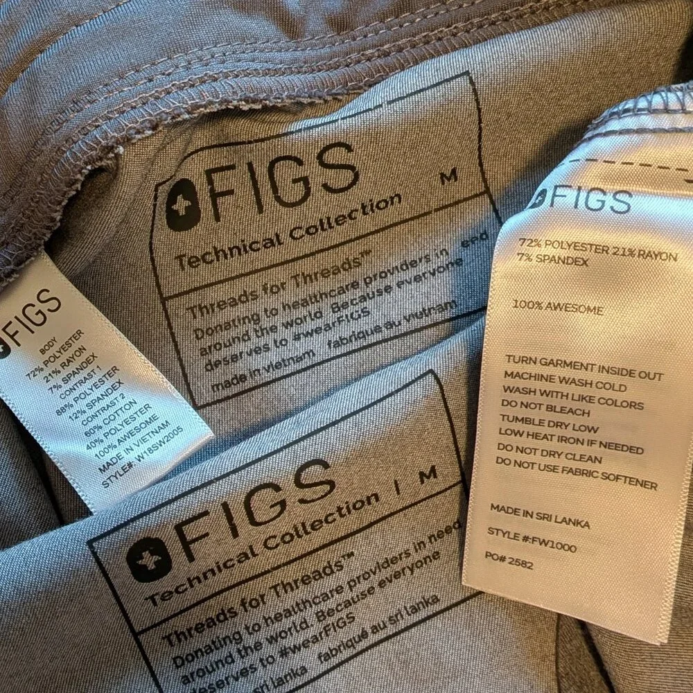 Figs Graphite Gray Set Zamora Joggers & Catarina Scrub Top Medium - Picture 5 of 11